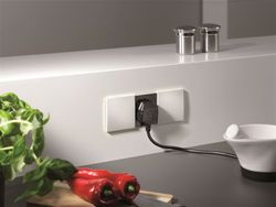 Wtyczka Duet 2 wtyczki chrom