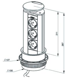 Sieć gniazdek Evoline ze stali nierdzewnej