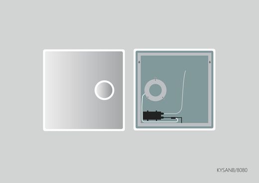 Mirror Mod. Kysa 100x80 cm. PyP