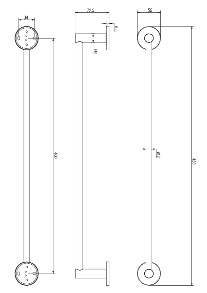 Essential 40Cm Toallero Oro Cepillado Medimex
