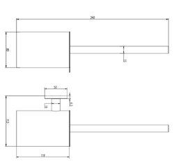 Essential Escobillero Níquel Cepillado Medimex