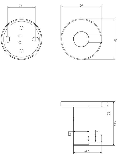 Essential Percha Individual Black Gun Metal Medimex