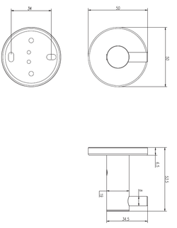 Essential Percha Individual Oro Rosa Cepillado Medimex