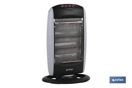 Estufa Halogena Oscilante Modelo Noruega 400/800/1200 W