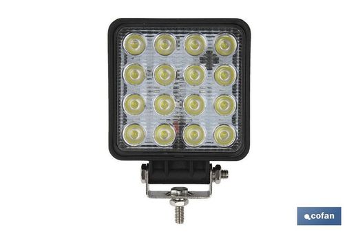 Faro Trabajo 16 Led 3360Lm 6000K 48W, Ip67 (10-30V)