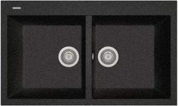 Fregadero cocina Negro Ebony 860 x 510 mm Plados