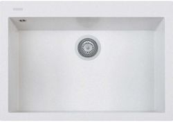 Eén Bianco Opale spoelbak 760x500 mm Plados