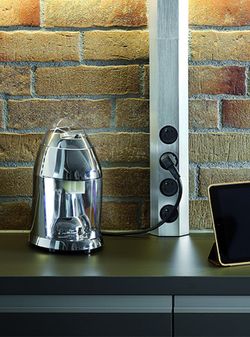 Framtida uttag i rostfritt stål, fyra uttag