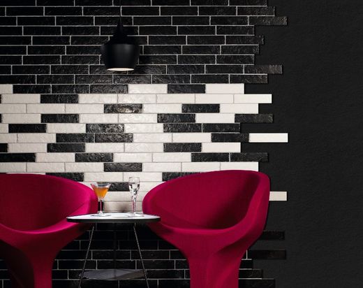 Boston Brick Black Natucer porselein steengoed