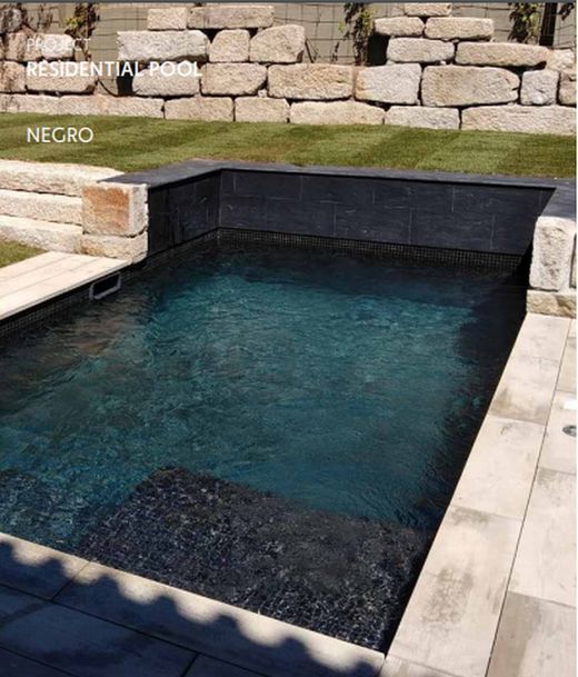 Pudełko Gresite w gładkiej czarnej siatce 18 oczek / pudełko 2m2 TOGAMA