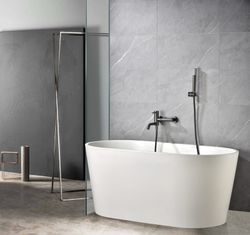 Monza badrums- och duschblandare svart pistolmetall BDM039-4BGM Imex