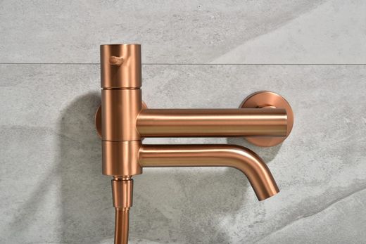 Monza badrums- och duschblandare borstad guldrosa BDM039-4ORC Imex