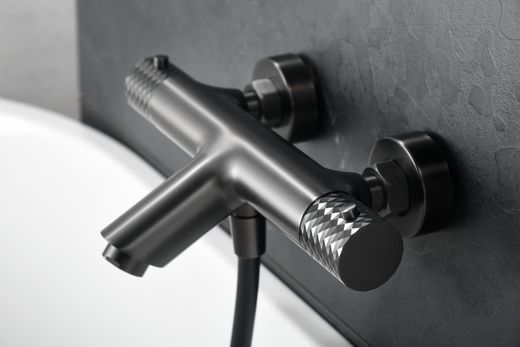 Thermostatische Wannen- und Duscharmaturen Genoa Schwarz Gun Metal BTG053-4BGM Imex
