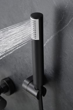 Θερμοστατικές βρύσες μπάνιου και ντους Genoa Matt black BTG053-4NG Imex