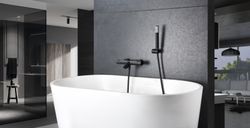 Θερμοστατικές βρύσες μπάνιου και ντους Genoa Matt black BTG053-4NG Imex