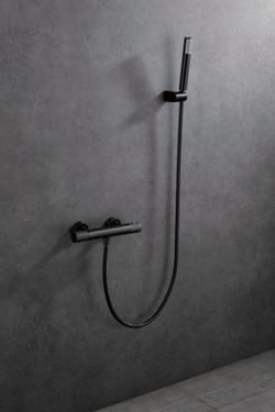 imGriferia de ducha termostática Line Black gun-metal BTD038-5BGM Imex
