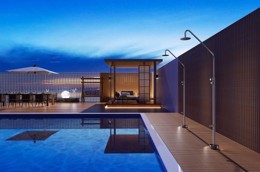 Grifería de piscina Dakota acero inoxidable S.316 con lavapiés