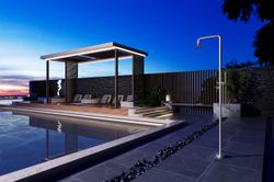 Grifería de piscina Florida acero inoxidable S.316 con teleducha