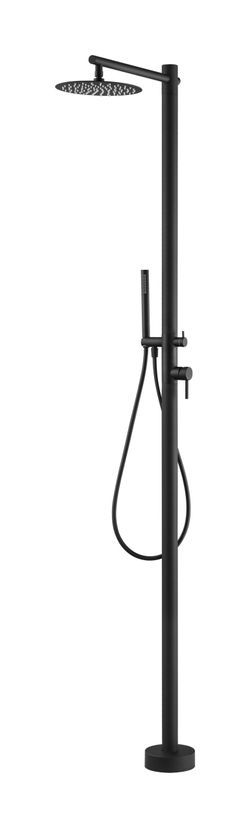 Grifería de piscina Kansas negro mate acero inoxidable S.316 (2 vías)