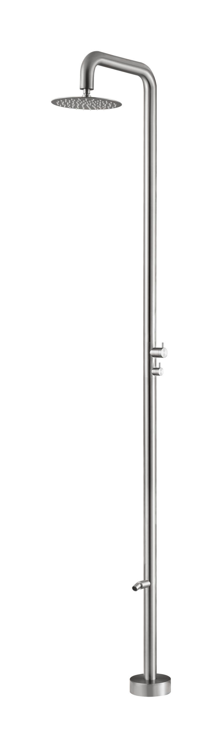 Grifería de piscina Michigan acero inoxidable S.316 con lavapiés