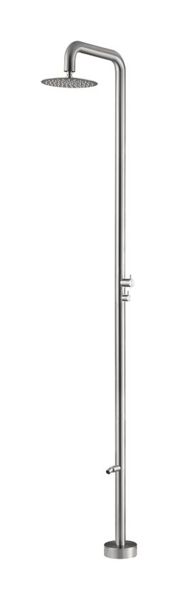 Grifería de piscina Michigan acero inoxidable S.316 con lavapiés