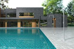 Grifería de piscina Michigan acero inoxidable S.316 con lavapiés