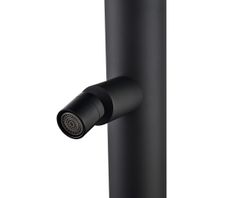 Grifería de piscina Michigan negro mate acero inoxidable S.316 con lavapiés