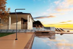 Grifería de piscina Nevada negro mate acero inoxidable S.316