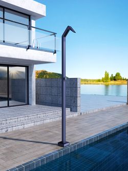 Grifería de piscina Niagara azul océano acero inoxidable S.316