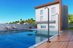 Grifería de piscina Niagara gris cobalto acero inoxidable S.316