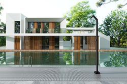 Grifería de piscina Niagara negro mate acero inoxidable S.316