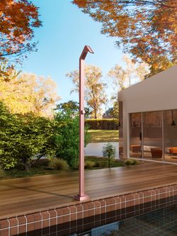 Grifería de piscina Niagara rosa coral acero inoxidable S.316