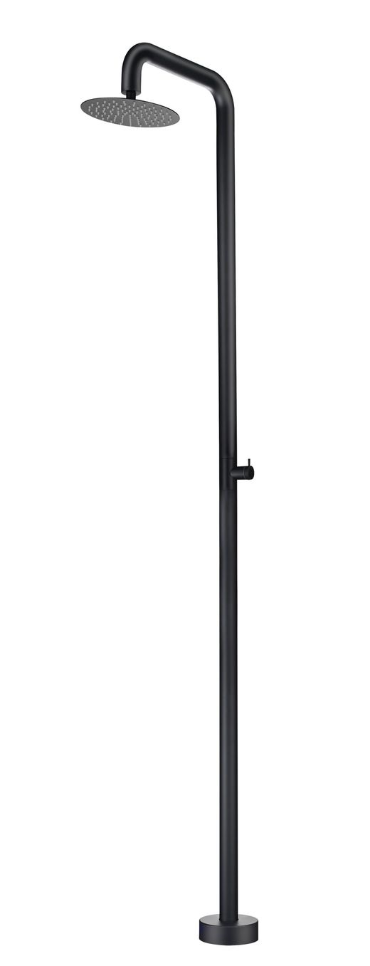 Grifería de piscina Oregon negro mate acero inoxidable S.316