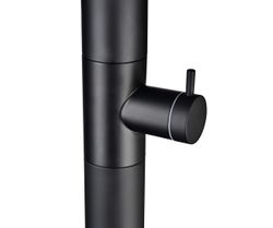 Grifería de piscina Oregon negro mate acero inoxidable S.316