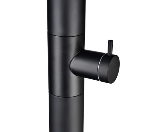 Grifería de piscina Oregon negro mate acero inoxidable S.316