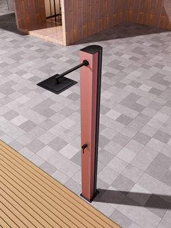 Grifería de piscina Phoenix rosa coral acero inoxidable S.316 con depósito 38,8 L