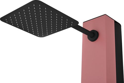 Grifería de piscina Phoenix rosa coral acero inoxidable S.316 con depósito 38,8 L