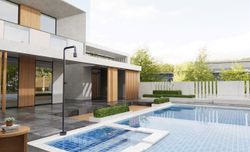 Grifería de piscina Pool gris cobalto acero inoxidable S.316