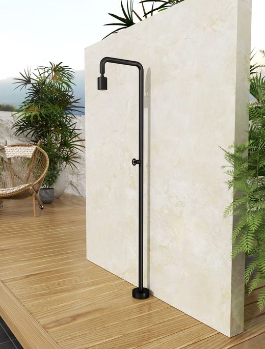 Grifería de piscina Pool negro mate acero inoxidable S.316