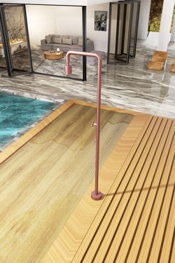 Grifería de piscina Pool rosa coral acero inoxidable S.316