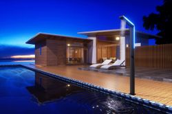 Grifería de piscina Sense LED Light negro mate acero inoxidable S.316