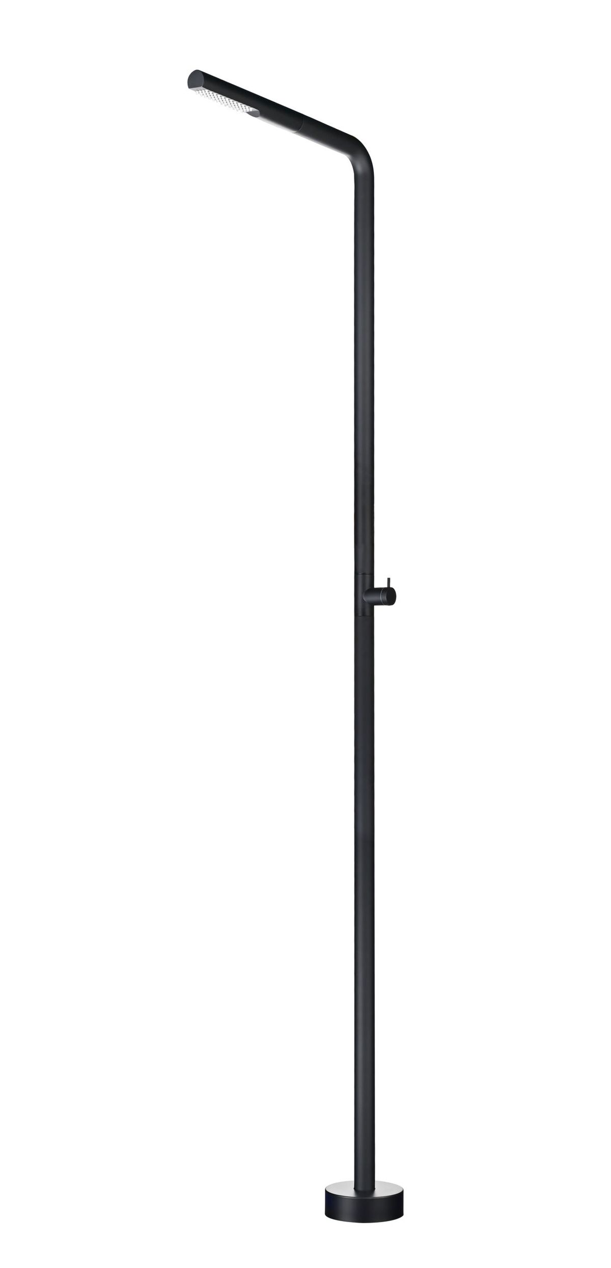 Grifería de piscina Texas negro mate acero inoxidable S.316