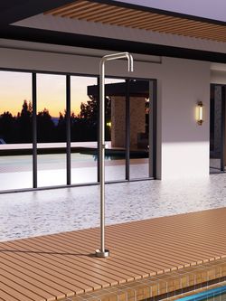 Grifería de piscina Utah moka acero inoxidable S.316