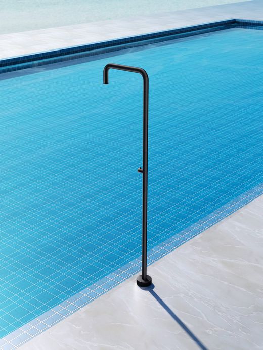 Grifería de piscina Utah negro mate acero inoxidable S.316