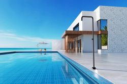 Grifería de piscina Utah negro mate acero inoxidable S.316