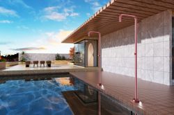 Grifería de piscina Utah rosa coral acero inoxidable S.316