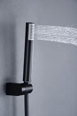 Grifería ducha monomando Monza negro mate BDM039-5NG Imex