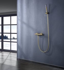 Grifería ducha monomando Monza oro cepillado BDM039-5OC Imex