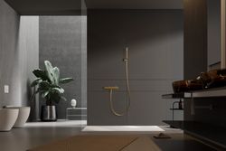 Θερμοστατικό μίξερ ντους Genova βουρτσισμένο χρυσό BTG053-5OC Imex