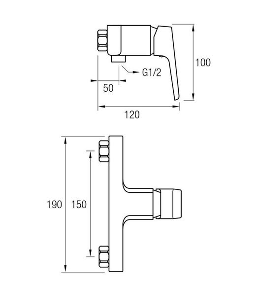 Βρύση ντους Aquassent Arizona